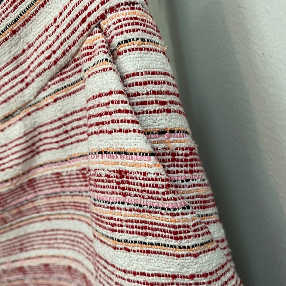 Loft Pink Stripe Mini Skirt - Picture 2 of 5